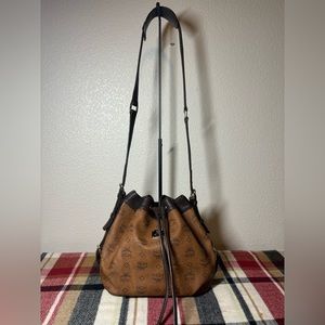 Authentic MCM bucket shoulder bag